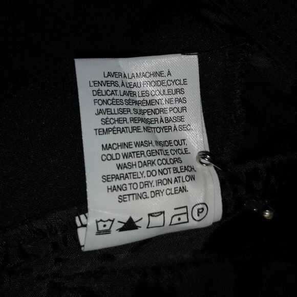 Reitmans  Ladies Size 7 Black Straight Leg Loose Fit Dress Pants - Picture 5 of 7